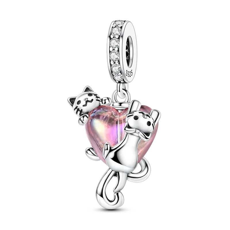 Charms aus 925er-Sterlingsilber, Baum des Lebens, Perlen, Kürbiskopf, Liebesherz, baumelnd, passend für Original-Armbänder, Halsketten, DIY-Modeschmuck