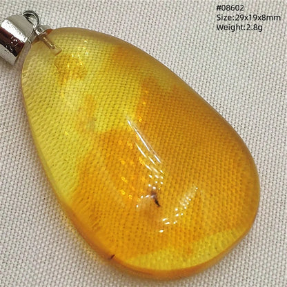 Natürlicher Bernstein-Anhänger Blumenförmiger Gelber Baltischer Bernstein Damen Herren Schmuck Reiki-Stein Burma AAAAAAA