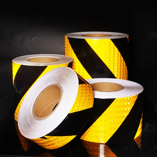 Gelbe Twill-Reflektorstreifen, wasserdichte Klebestreifen, Warnreflektoren, Auffälligkeitsaufkleber