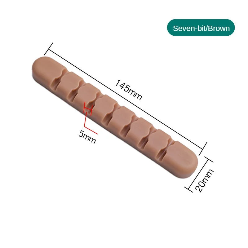 2/1 Stück Desktop-Silikon-Kabel-Organizer, Mehrzweck-Kabelhalter für elastische Kabel zum Bündeln und Befestigen von Kopfhörer-Handy-Ladegeräten