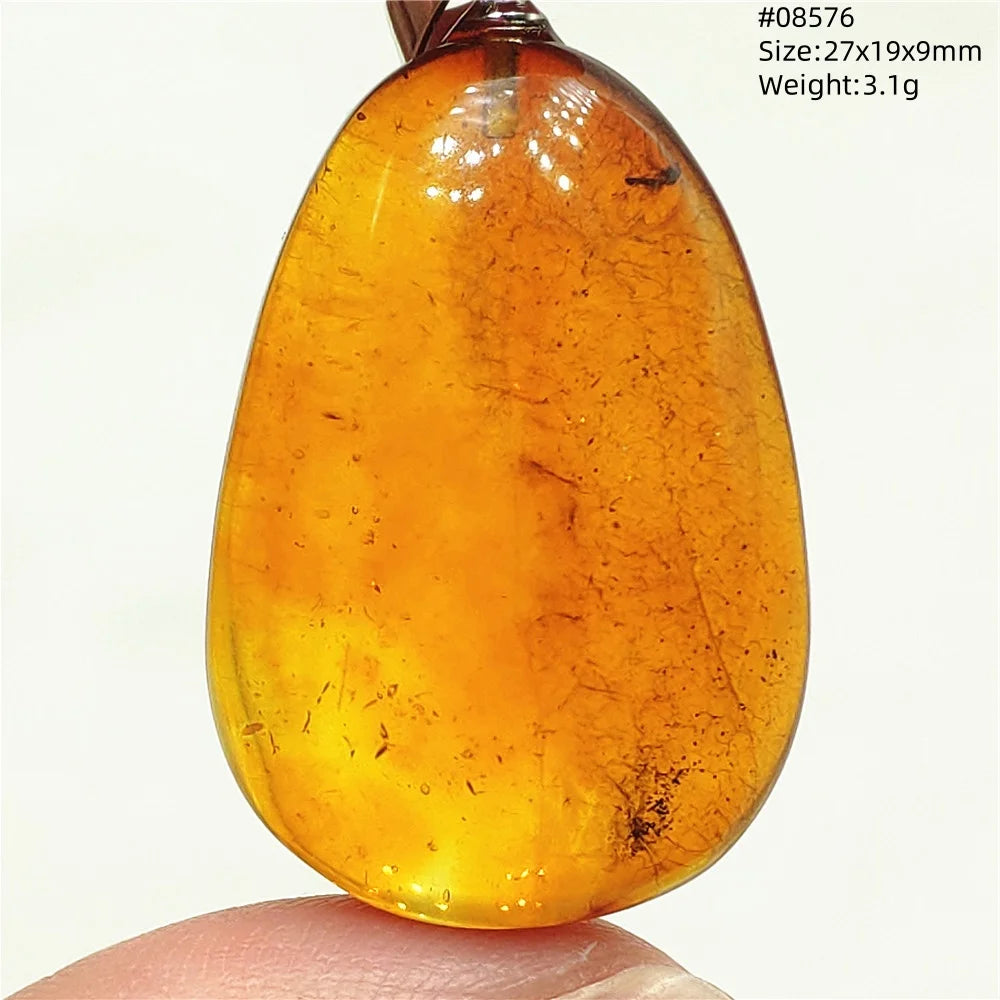 Natürlicher Bernstein-Anhänger Baltischer Blumen-Gelber Bernstein Damen Herren Schmuck Reiki-Stein AAAAAAA