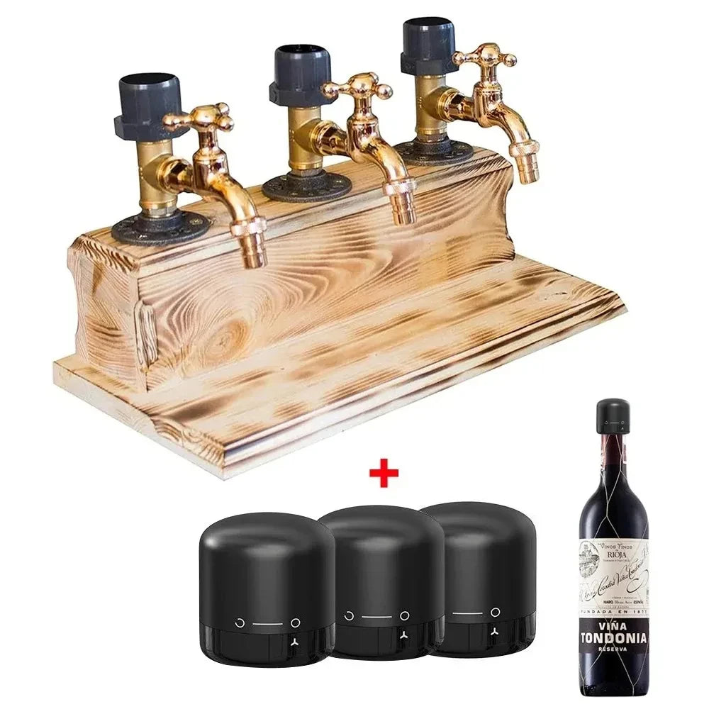 Spender Wasserhahn Whisky Spender Holz Whisky p Holz Weinform geeignet für Freunde sammeln, Familien treffen