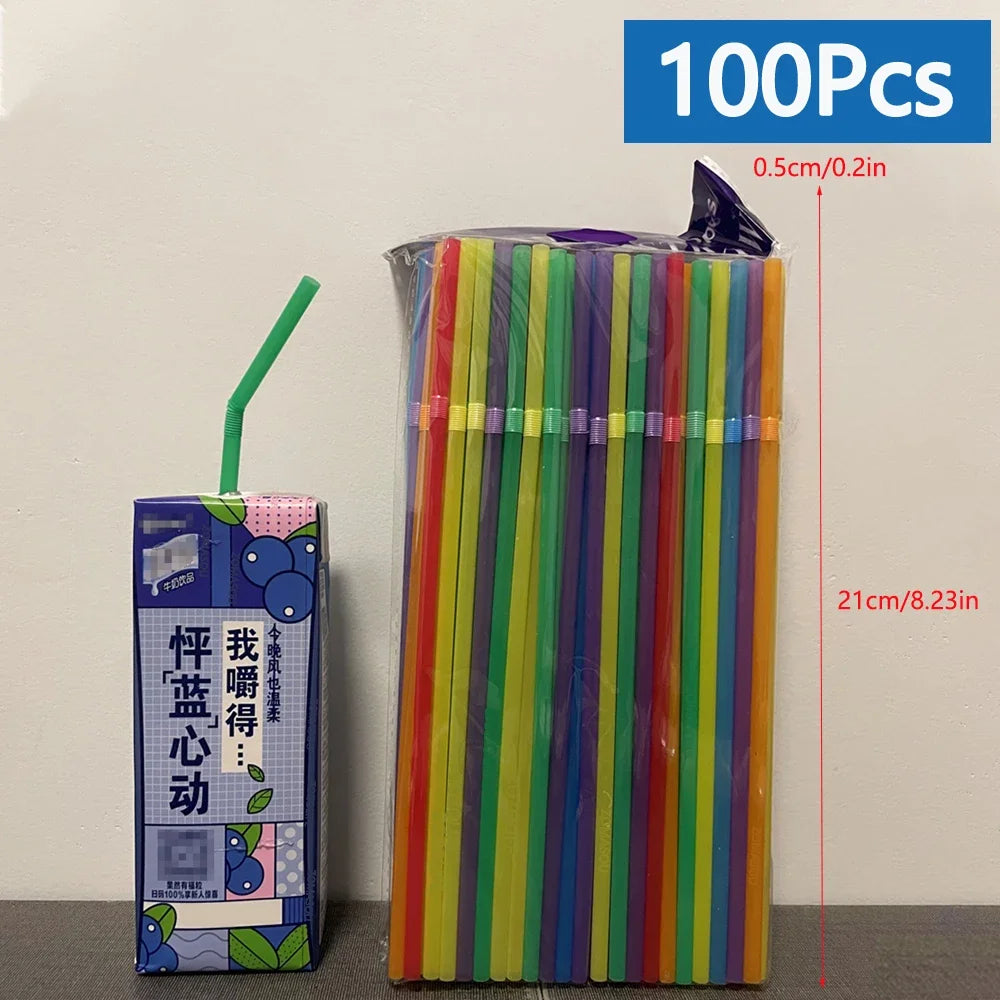 50/3000/5000pcs Trinkhalme bunte Hochzeits feier Milch Tee Bar Küche Cocktail Getränk Stroh nach Hause Cola Stroh Großhandel