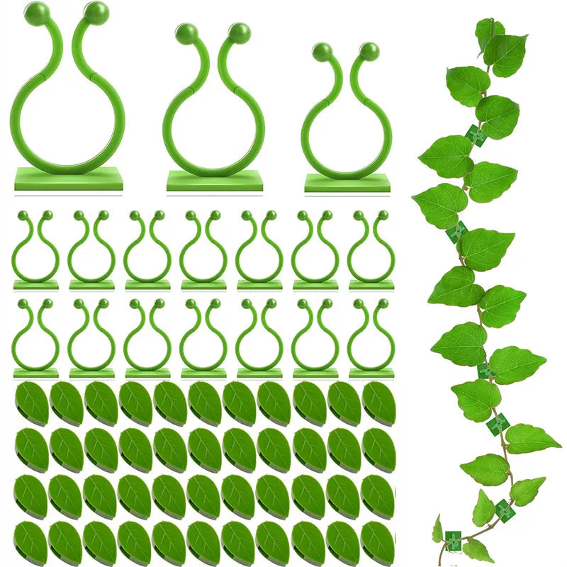 10/30/50Pcs-Home Garten Pflanze Klettern Wand Halterung Clips Rattan Reben Fixer Selbst-Kleber anlage Klettern Wand Feste Schnalle Haken