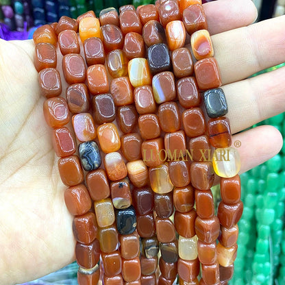Natürliche Stein 8x12MM Unregelmäßige Raw Grün Taiwan Jade Jaspis Lose Spacer Perlen für Schmuck Machen Diy Armband zubehör 15''
