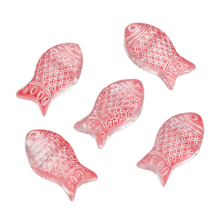 10 teile/los Allmähliche Kleine Goldfisch Glas Perlen Kristall Tschechische Spacer Perlen Für DIY Schmuck Machen Halskette Handgemachte Accessoires