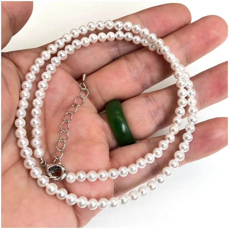 Natürliche 4mm Fluorit Amethyst Sonnenstein Apatit Quarz Perlen Halskette mehrere Farben Geschenke für Mädchen Mode Armband Halsband