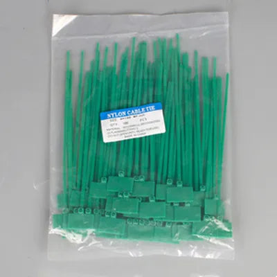 100 Stück Nylon-Krawattenanhänger, selbstsichernde Netzwerkkabel, Reißverschluss, Wickelschlaufe, Drahtbänder, Etikett, 3 x 100 mm, 4 x 150 mm, 4 x 200 mm
