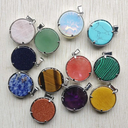 Großhandel 12 teile/los mode naturstein legierung baum des lebens mix Anhänger für halsketten schmuck zubehör machen schnelle versand