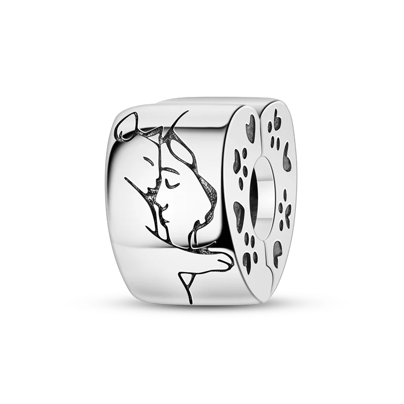 Silberverschluss, 925er-Sterlingsilber, CZ-Pflaster-Clip-Charms, Gänseblümchen-Perlen, Stopper, Sicherheitskette, passend für Original-Armreif, Schmuck-Clip