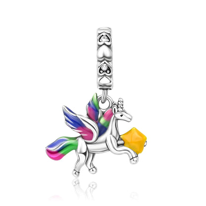 Tier-Serie, 925er-Sterlingsilber, Giraffe, Kamel, Gans, Orang-Utan, Affe, Siegel-Charm, passend für DIY-Armbänder, Halsketten, edler Schmuck, Geschenke