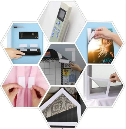 50 mm weißes, starkes, selbstklebendes Klettband, selbstklebendes Nylon-Klettverschlussband mit Kleber für Heimwerkerarbeiten