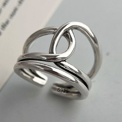 Ringe aus 925er-Sterlingsilber für Damen, Paare, minimalistisch, handgefertigt, schlicht, Retro-Blumen-Herz-Ring, edler Schmuck, Geschenk, verhindert Allergien