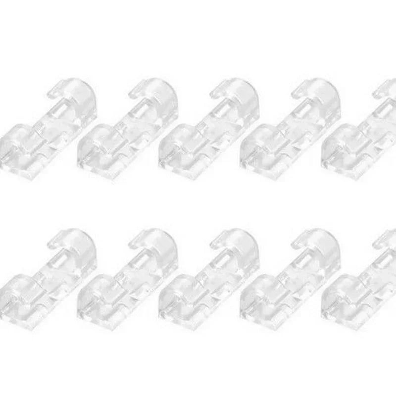20 stücke Kabel Organizer Clips Kabel Clips Management Kabel Organizer ABS Draht Kabel Halter USB Lade Daten Linie Schutz