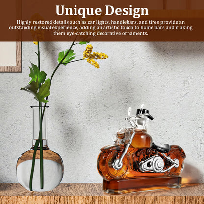 300ML Kreative Whisky Dekanter Glas Motorrad Wein Dekanter Vintage Champagner Wodka Wein Spender für Küche Bar Zubehör