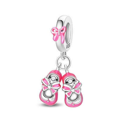 Klassische rote High Heels und goldene Turnschuhe aus 925er-Sterlingsilber, Fußball-Trophäe, baumelnder Charm, passend für Armbänder, Boutique-Schuhserie, Geschenke