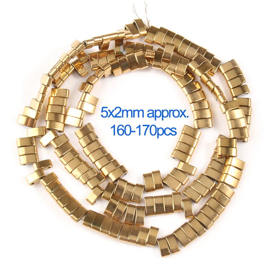AAA+ Retention Farbe Natürliche vergoldete Hämatit Perle Herz Runde Stern Spacer Lose Perlen für Schmuck Machen DIY Charm Armband