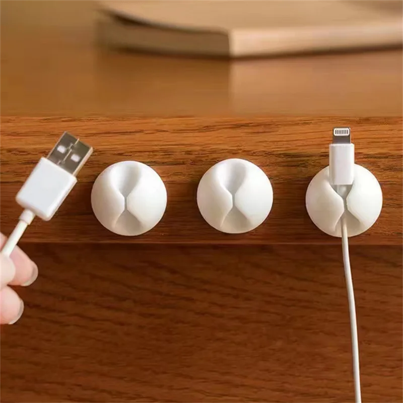 5/10/20/50Pcs Kabel Wickler Organizer USB Ladekabel Clips Schreibtisch Ordentlich Organizer Draht Kabel halter Protektoren In Home Office Auto