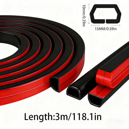 1 Rolle 300 cm Kabelmanagement-Hülle - Selbstklebende PVC-Kabelabdeckung für Wand & Boden, Isolierte Kabelabdeckung