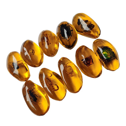 Insekten Bernstein Edelstein DIY Handwerk Geschenk Insekten Bernstein Edelstein Skorpion natürliche und mineralische Steine Home Decor