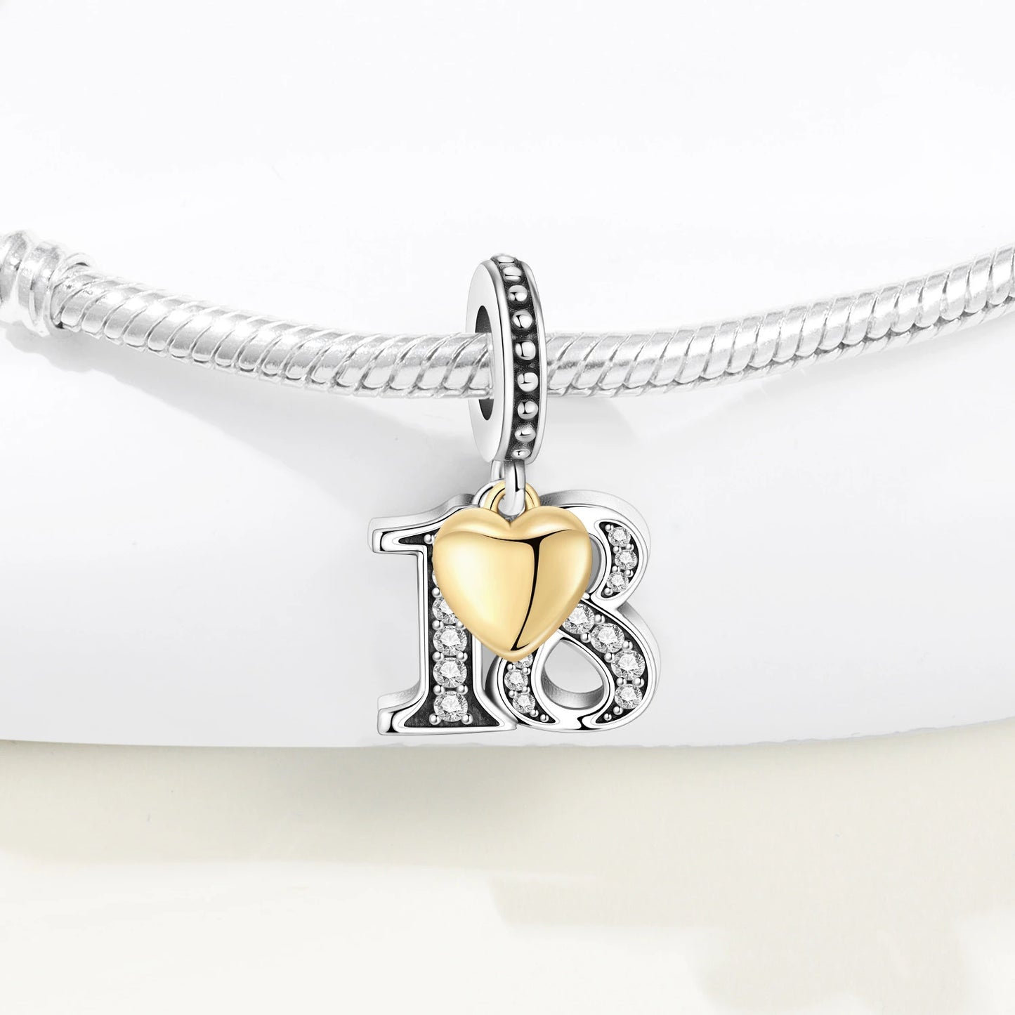 15. 16 18 20 21. Jahrestag Geburtstag Hochzeit S925 Sterling Silber Charm Bead Anhänger Fit Armband Halskette DIY Schmuck Geschenk