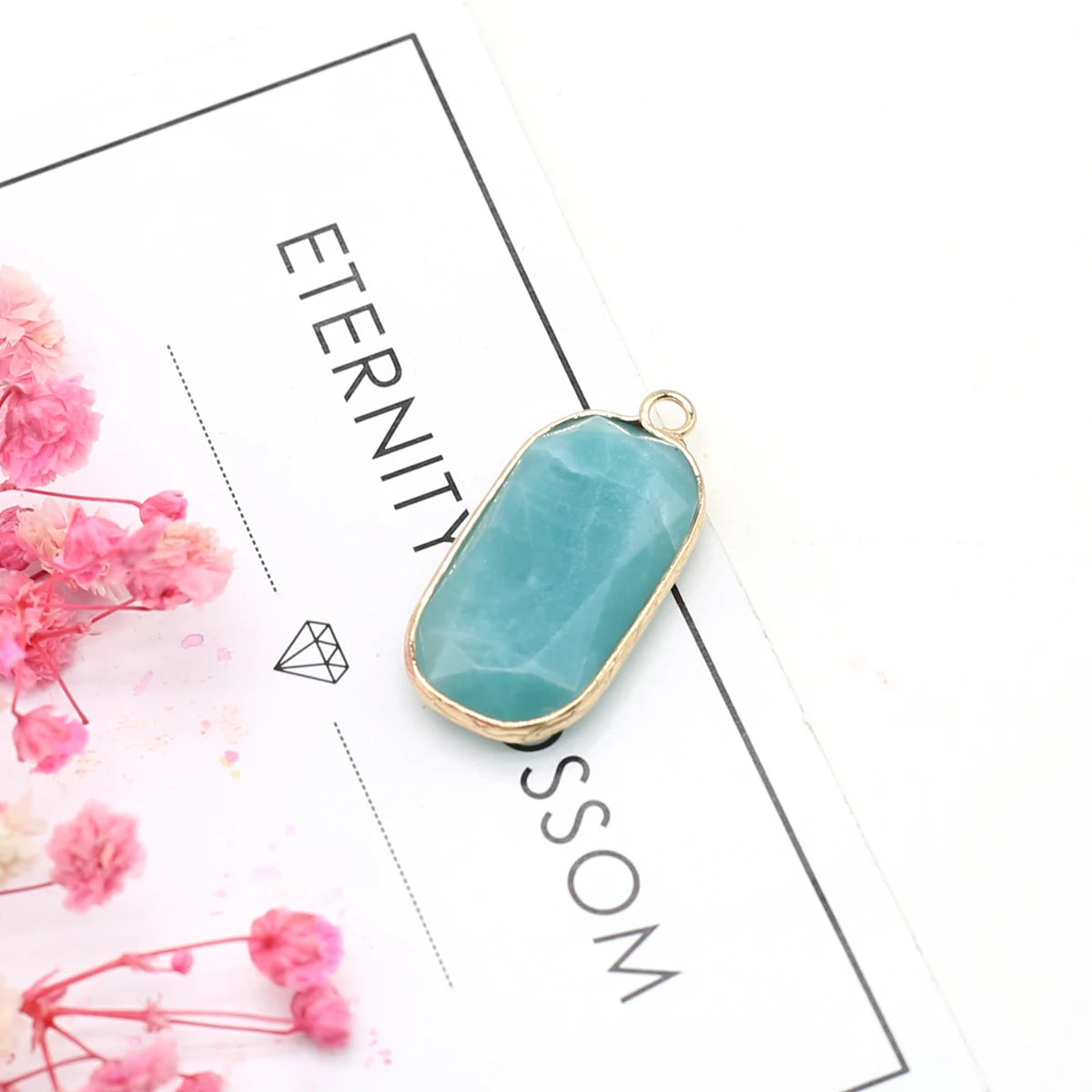 Multishape Natürliche Amazonites Anhänger Charms Natürliche Blaue Stein Stecker für Die DIY Jewerly Halskette Armband Zubehör