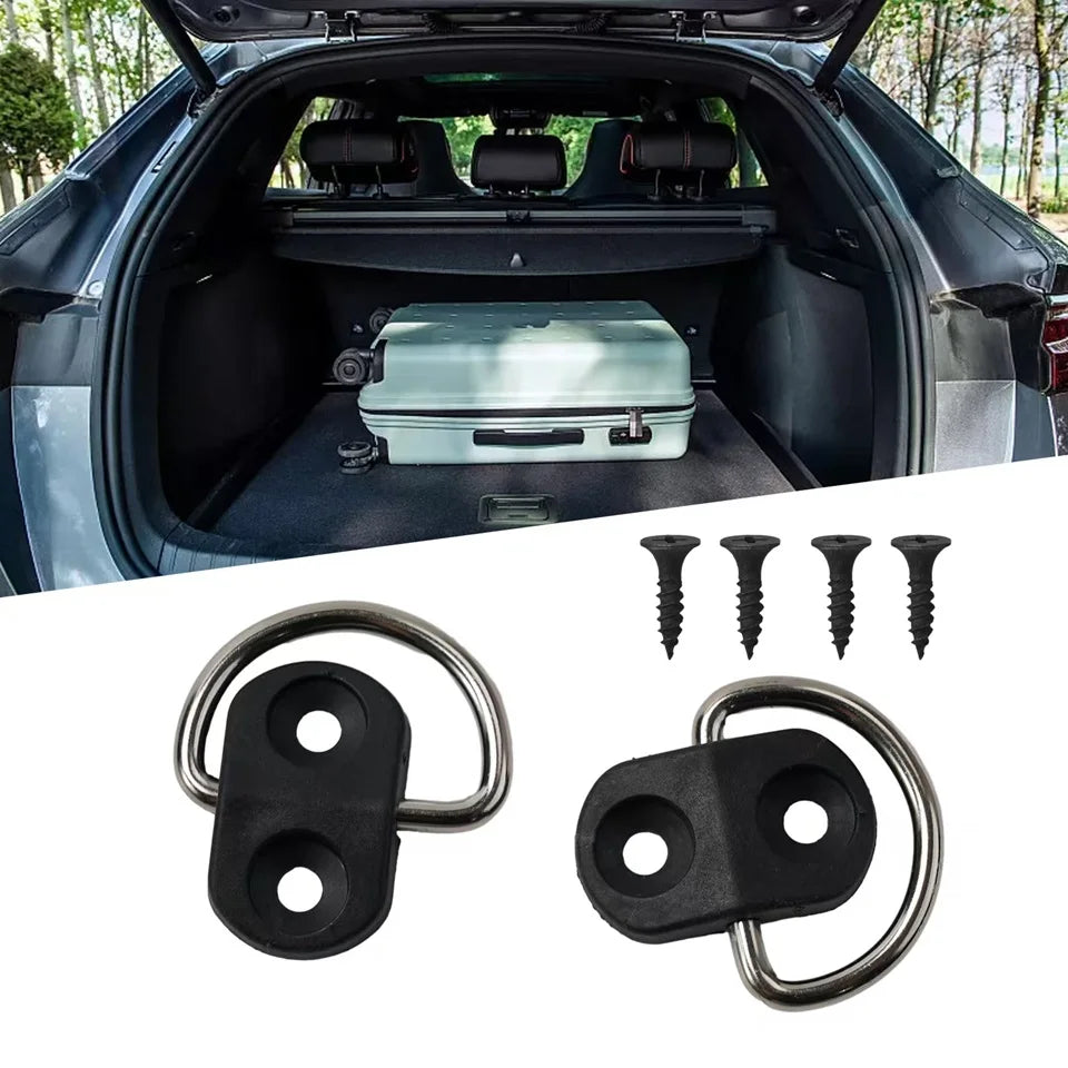 4set Cargo Net Boden Haken Zubehör Hinten Stamm Boot Fracht Boden Net Binden Haken Ring Schleife Hängen flache Bildschirm Net Befestigungs Kit
