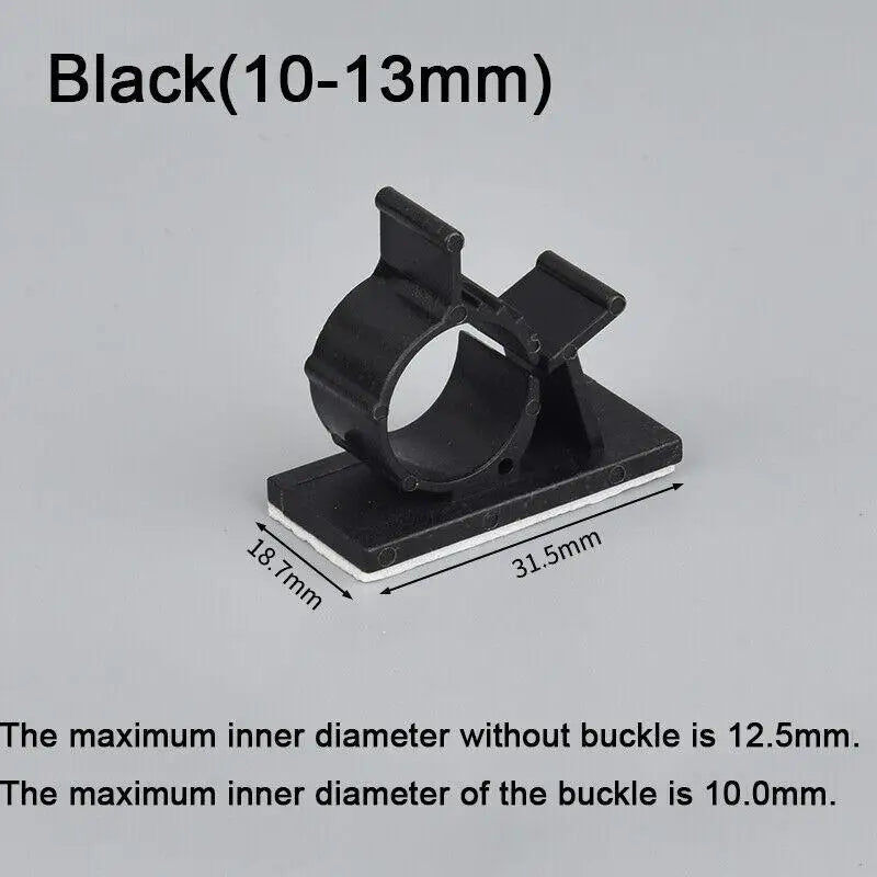 20 Stück Nylon selbstklebende Verkabelung Kabelbinder Befestigung Sitz Desktop Finishing Netzwerkkabel