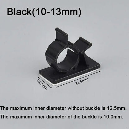 20 Stück Nylon selbstklebende Verkabelung Kabelbinder Befestigung Sitz Desktop Finishing Netzwerkkabel