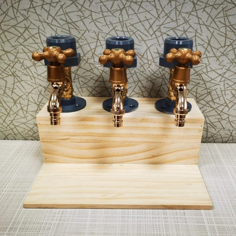 Holz Whisky Schnaps Spender Wasserhahn geformt Schuss Spender Getränke Whisky Halter für Flasche Home Bar Party Bar Zubehör