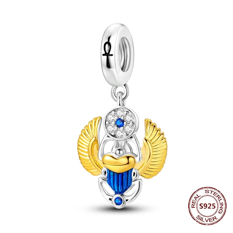 Flugzeug-Charm, 925er Silber, Original-Zirkon, Kleeblatt, Avocado, Charms, Perle, passend für Armbänder, DIY-Schmuck für Frauen, Hochzeitstag, Geschenk