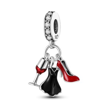 Neue Original 925 Sterling Silber Perlen Charme Schnaps Wein Serie Verschluss Anhänger Fit Original Armband Für Frauen DIY Schmuck Geschenk