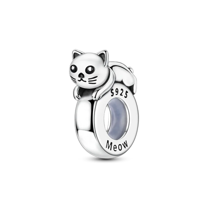 Clip-Perle mit Tiermotiv, 925er-Sterlingsilber, Löwe, Tiger, Elefant, Hund, Positionierungsperle, passend für Original-Armbänder, DIY-Schmuck