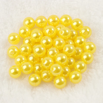 4mm 6mm 8mm 10mm Runde Imitation Perle Perlen Bunte Lose Kunststoff Acryl Spacer Perlen Für schmuck Machen Diy Armband Halskette