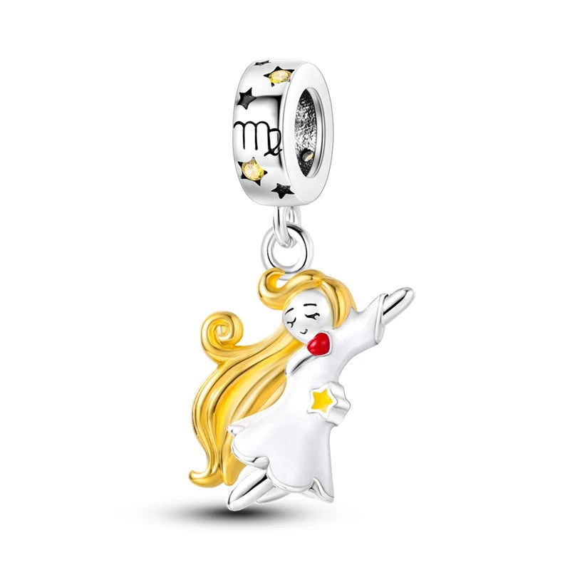 Charms-Perlen aus 925er-Sterlingsilber, Golden Retriever PuppyThe Whale, kann geöffnet und geschlossene Perlen, passend für DIY-Armbänder, edler Schmuck