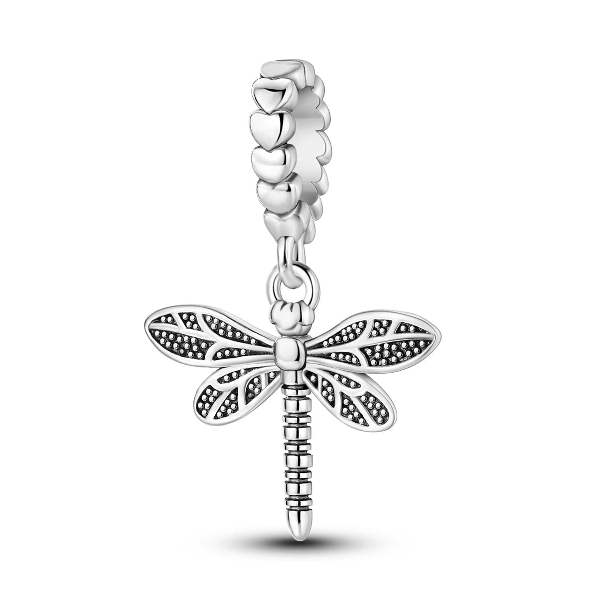 Original 925er Silber-Charm-Perlen, leuchtender, leuchtender Glühwürmchen-Schmetterlings-Anhänger, passend für Armbänder, Charm-Herstellung von Schmuck
