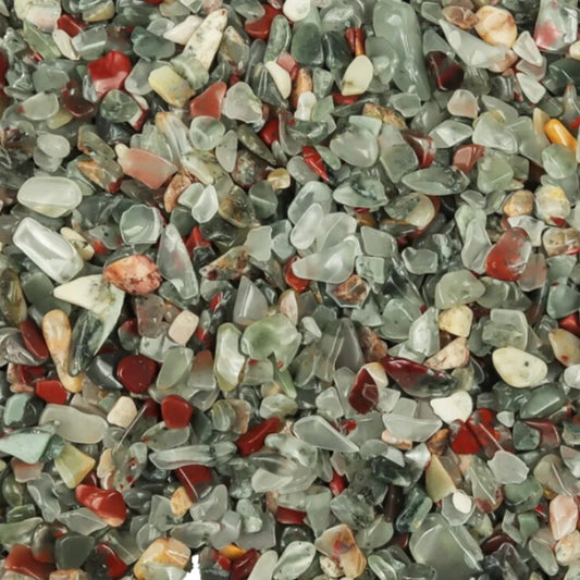3–12 mm afrikanische Blutstein-Kristallchips, afrikanische Blutstein-Mini-Kieschips, halbgetrommelte Kristallchips, afrikanischer Blutstein