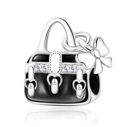 Heißer Verkauf 925er Sterlingsilber, niedliche Panda-Perlen und Pinguin-Anhänger, passend für Schlangenarmband, Boutique-Halskette, schwarzer Anhänger, Geschenk