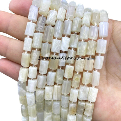 8x12mm Naturstein Grüner Malachit Unregelmäßiger Zylinder Lose Distanzperlen für Schmuckherstellung Diy Armband Charms Zubehör