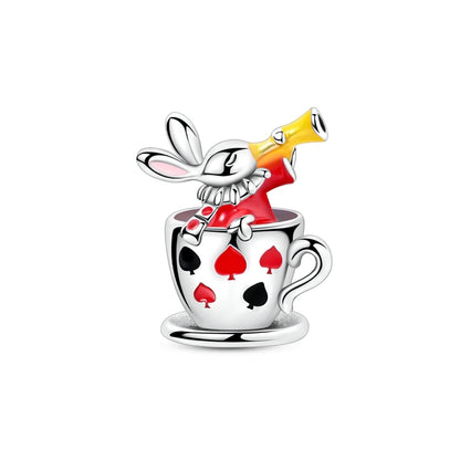 Vergnügungspark-Charm aus 925er-Sterlingsilber, Riesenrad, Achterbahn, Zirkus, Clown, Karussell, passend für DIY-Armbänder, Halsketten, Souvenir