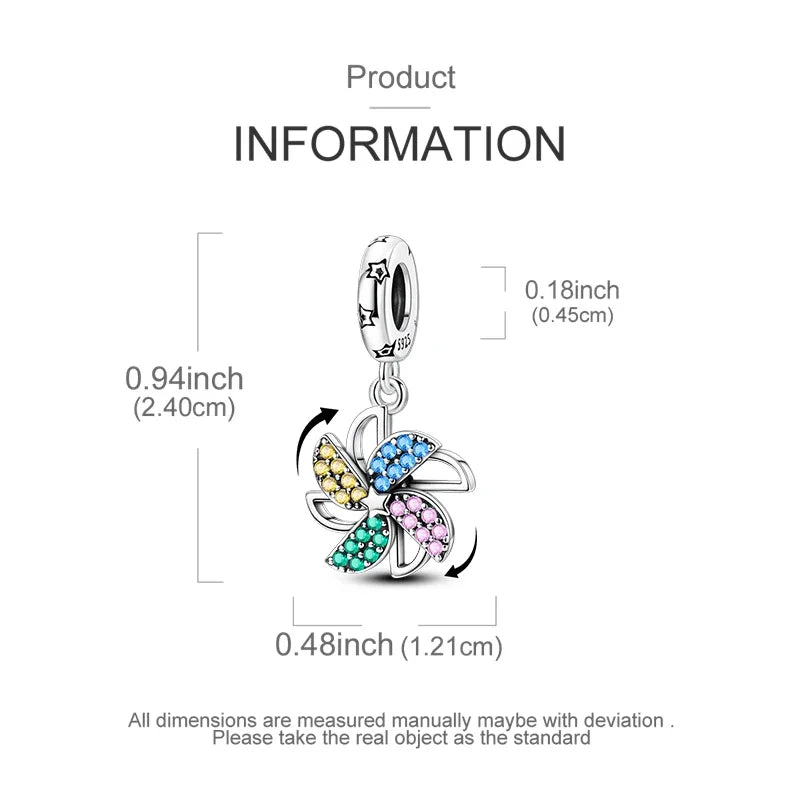2025 heißer Verkauf Charms Perle 925 Sterling Silber Fahrrad Blume Kinderwagen Anhänger Fit Armreif Armband Halskette DIY Schmuck