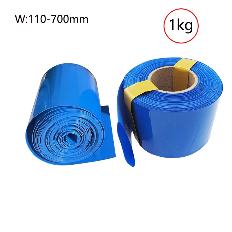 1kg blauer PVC-Schrumpf schlauch Antiker Lithium-Batterie-Schrumpf film blaue Isolierung Wärme schrumpf schlauch