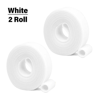5M/Rolle Wiederverwendbare Kabelbinder Breite 10/15/20/25mm Nylon-Klebeband Klettverschluss Kabelorganisator-Band