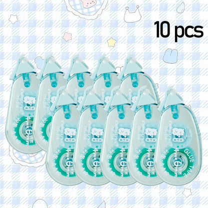 WQN-10PCS Süßes doppelseitiges Klebeband mit Punktpads für Scrapbooking, Basteldekoration, Büro- und Schulbedarf, Schreibwaren