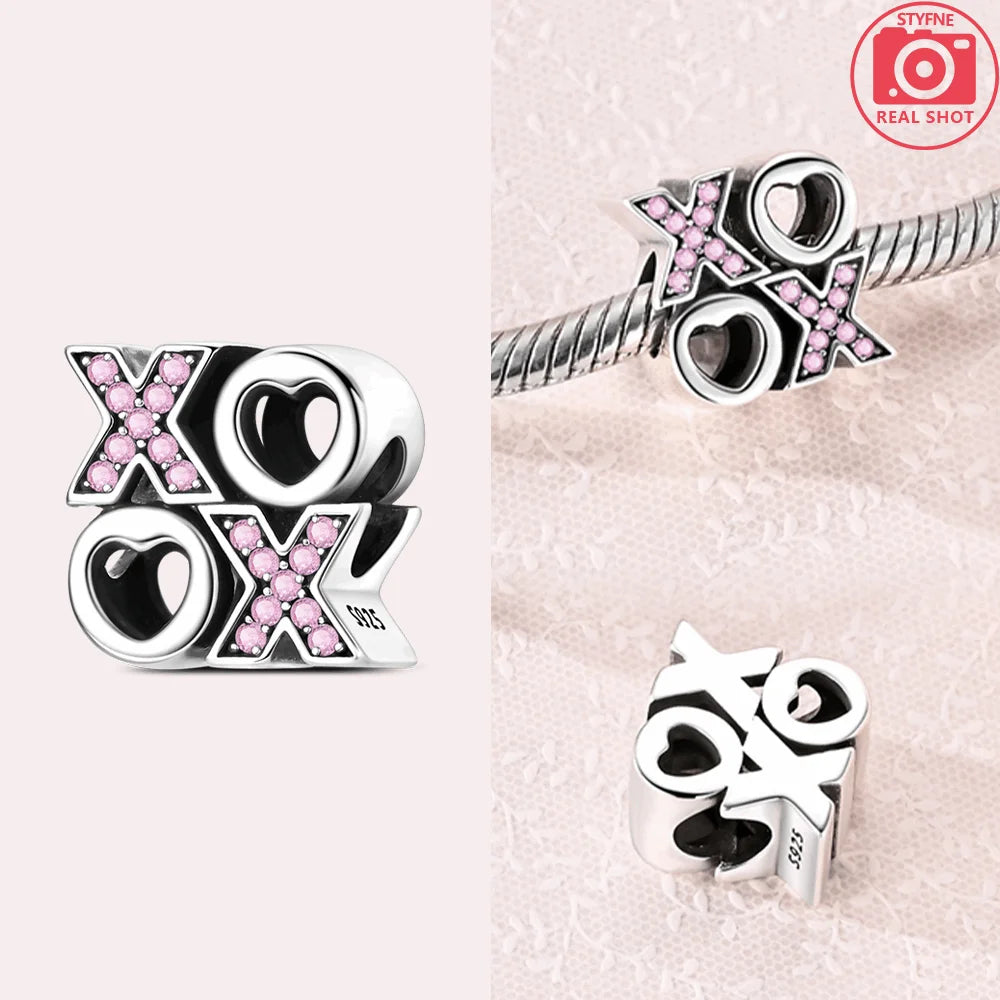 Sterling Silber 925, Fantasie, buntes Herz, Charm-Planeten-Anhänger, Perlen, passend für Original-Armband, Perle für Frauen, edler Schmuck, Geschenk