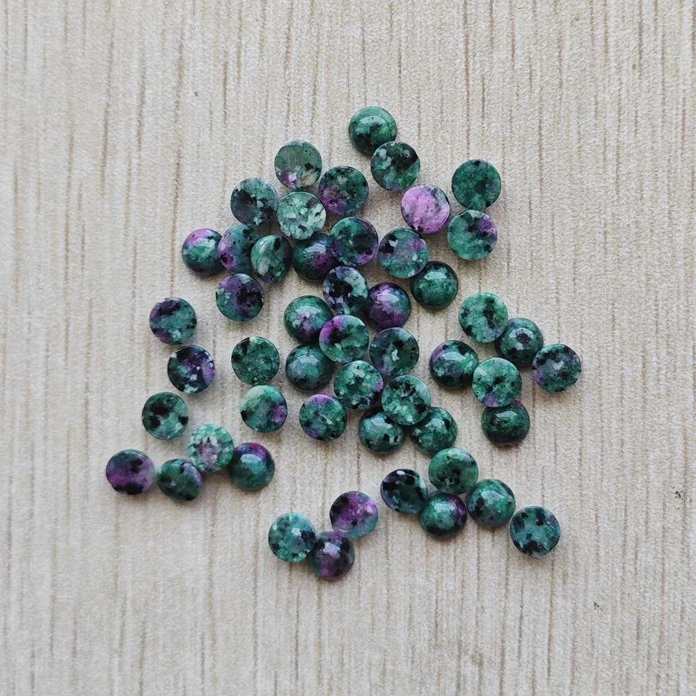 Großhandel 100 Stück Mode gute Qualität Naturstein runde Cab Cabochon Perlen 6mm für Schmuck Zubehör Herstellung