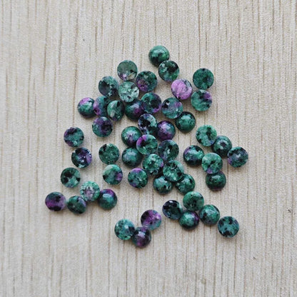 Großhandel 100 Stück Mode gute Qualität Naturstein runde Cab Cabochon Perlen 6mm für Schmuck Zubehör Herstellung