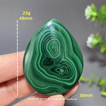 Natürlicher, hochwertiger Malachit in Tropfenform, zum Polieren, DIY, Quarz, Energietherapie, Meditation, Reiki, Hexerei, Heimdekoration, Geschenk