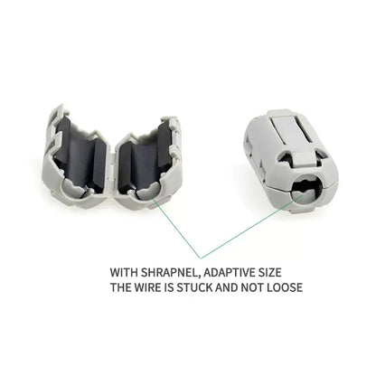 20 Stück Magnet ring Ferrit filter Anti-Interferenz-Abschirmung abnehmbarer EMK-Innen durchmesser 3,5mm 5/7/9/11/13/15mm