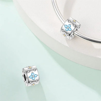 Charms aus 925er Silber, Schmetterling, Libelle, Blumen, Sterne, Mond, Teufelsauge, Abstandsperlen, passend für Qikaola 925 Original-Armbänder, DIY-Schmuck